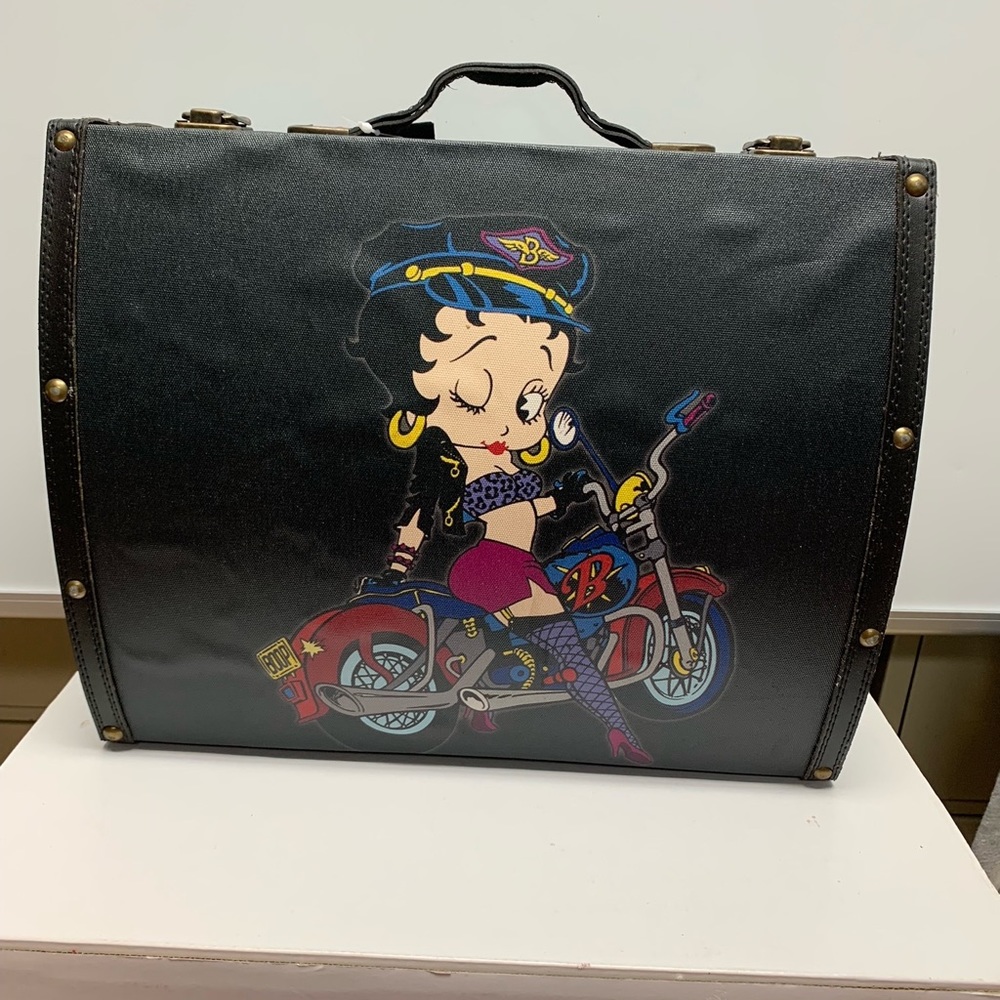 As is Betty Boop motorcycle suitcase box bag 8171-A-Big
